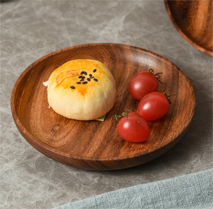 طبق " الأكاسيا" الدائري للتقديم والضيافة عدد (20) قطعة